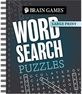Brain Games - Large Print: Word Search Puzzles (Dark Gray) by Publications International Ltd