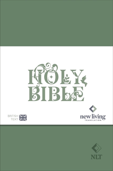 NLT Holy Bible: New Living Translation Standard Edition, British Text Version in Sage-Green Soft-Tone Flexiback Binding