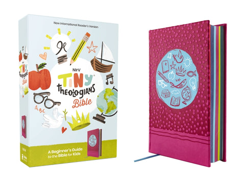 Nirv, Tiny Theologians Bible, Leathersoft Over Board, Pink, Comfort Print: A Beginner's Guide to the Bible - For Kids