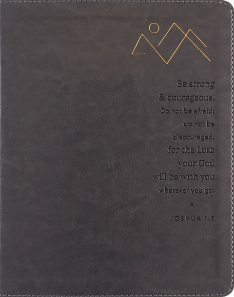 Niv, Journal the Word Bible (Perfect for Note-Taking), Double-Column, Leathersoft, Gray, Red Letter, Comfort Print: Reflect, Take Notes, or Create Art by Zondervan