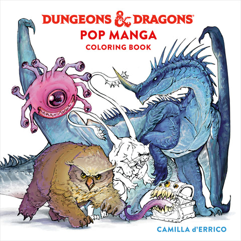 Dungeons & Dragons Pop Manga Coloring Book by D'Errico, Camilla