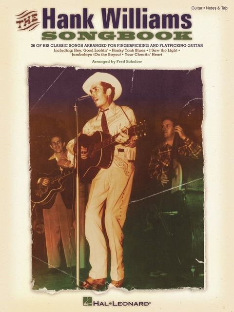 The Hank Williams Songbook Guitar Sheet Music Collection for Fingerpicking and Flatpicking Classic Country Music Book with Tabs and Chords Songbook fo