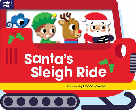 Santa's Sleigh Ride: Shaped Board Book by Rawson, Conor