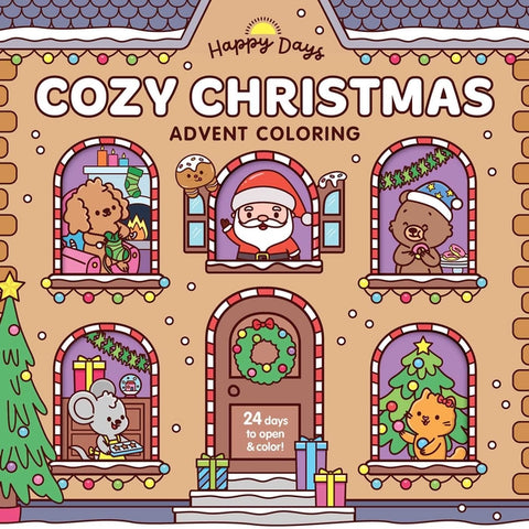 Cozy Christmas Advent Coloring Book: With a Sealed Section to Open and Enjoy Each Day of Advent!