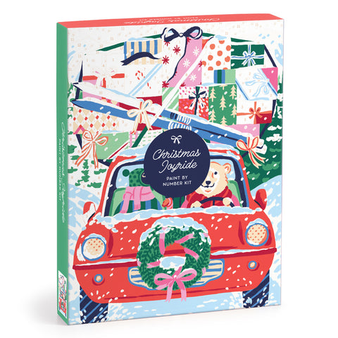 Christmas Joyride 9 X 12 Paint by Number Kit by Galison