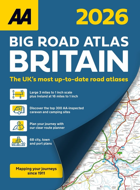 AA Big Road Atlas Britain 2026 Spiral