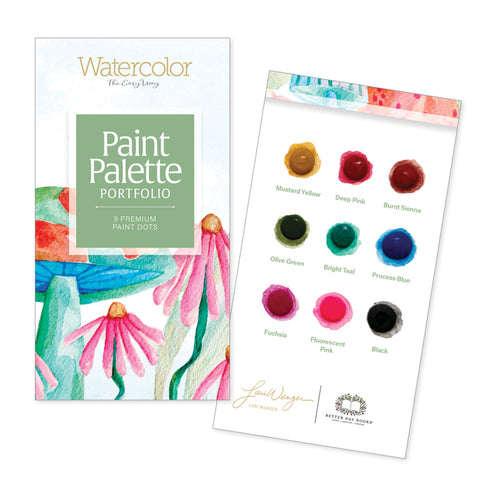 Watercolor the Easy Way Paint Palette Portfolio Garden: 9 Premium Paint Dots by Wenger, Lori