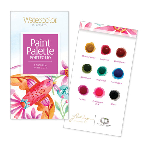 Watercolor the Easy Way Paint Palette Portfolio Friends: 9 Premium Paint Dots by Wenger, Lori