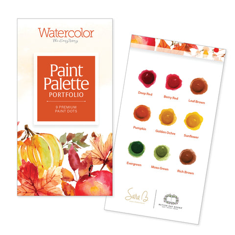 Watercolor the Easy Way Paint Palette Portfolio Autumn: 9 Premium Paint Dots by Berrenson, Sara