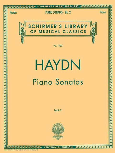 Piano Sonatas - Book 2: Schirmer Library of Classics Volume 1983 Piano Solo