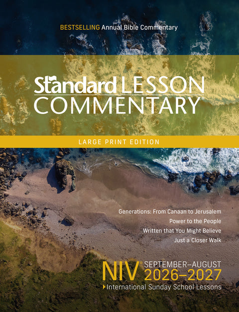 Niv(r) Standard Lesson Commentary(r) Large Print Edition 2026-2027 14pt Verse-By-Verse Commentary Pronunciation Guide Context and History Lessons Disc