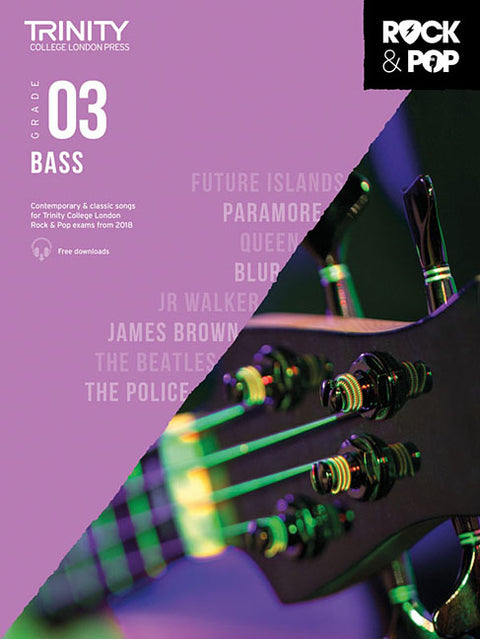 Trinity Rock & Pop 2018 Bass: Grade 3 by