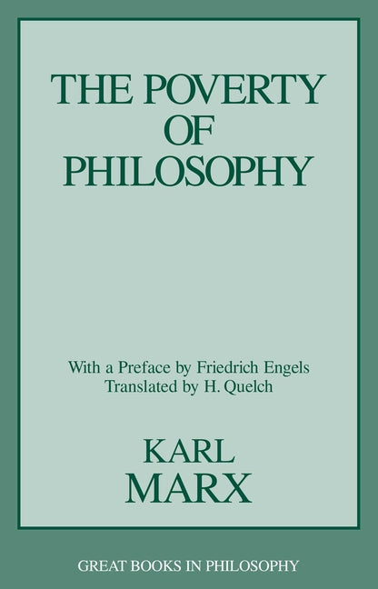 The Poverty of Philosophy by Marx, Karl