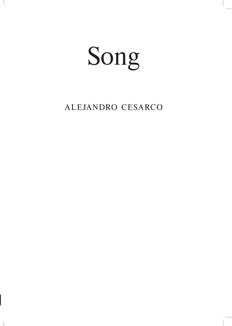 Alejandro Cesarco: Song by Cesarco, Alejandro