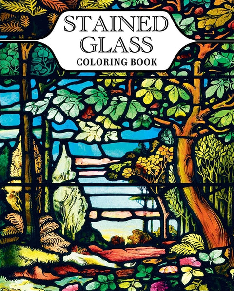 Stained Glass Coloring Book: With 45 Enchanting Designs by Willow, Tansy