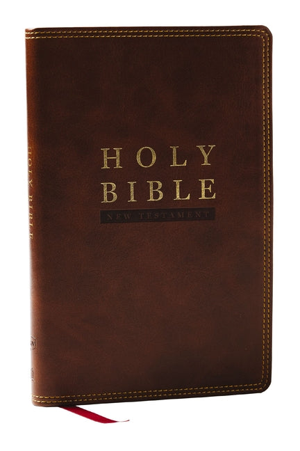 NKJV Super Giant Print New Testament, Brown Leathersoft, Red Letter, Comfort Print