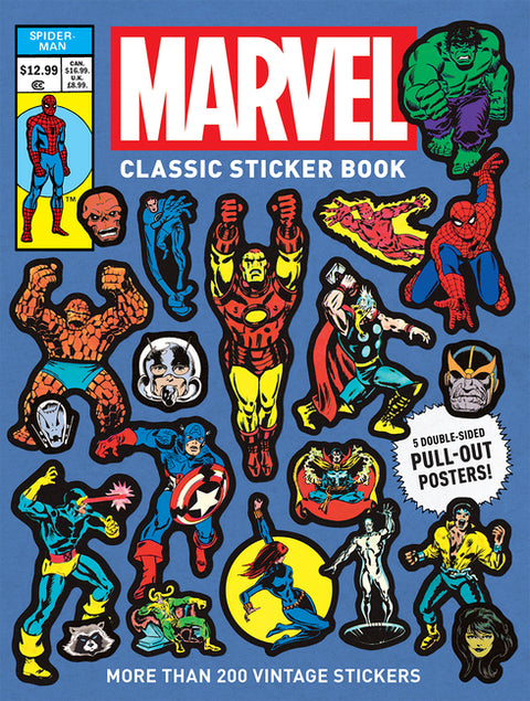 Marvel Classic Sticker Book: Includes 250+ Stickers and 5 Pull-Out Posters by Marvel Entertainment, Marvel