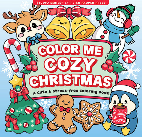 Color Me Cozy Christmas Artist's Coloring Book (31 Single-Sided Designs on Thick Paper)