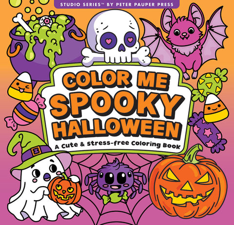 Color Me Spooky Halloween Artist's Coloring Book (31 Single-Sided Designs on Thick Paper)