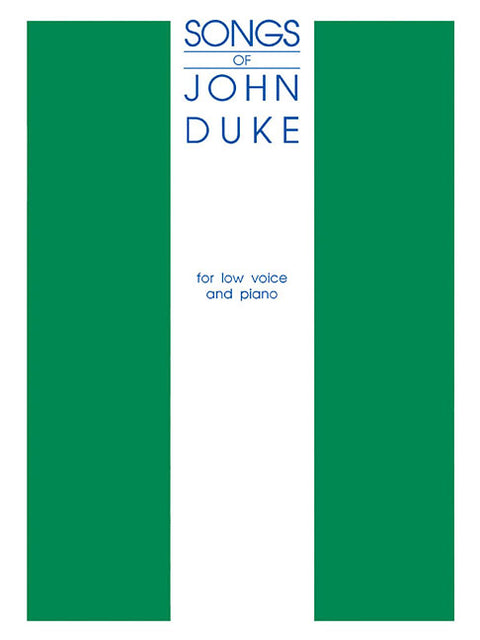The Songs of John Duke: Low Voice
