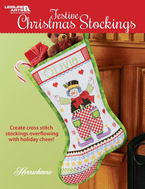 Festive Christmas Stockings: Creative Stockings Overflowing with Holiday Cheer! by Herrschners