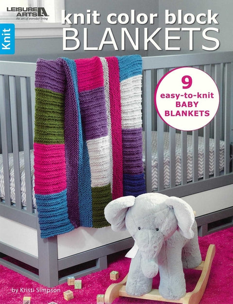 Knit Color Block Blankets: 9 Easy-To-Knit Baby Blankets