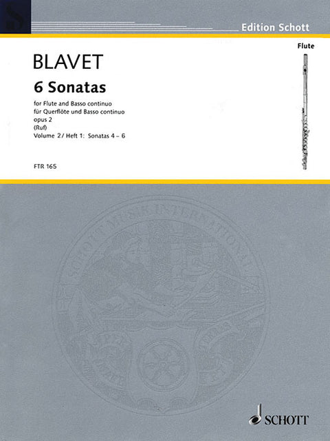 Six Sonatas, Op. 2: Volume 2 by Blavet, Michel