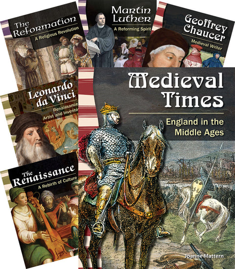 From Medieval to Renaissance 6-Book Set by Multiple Authors