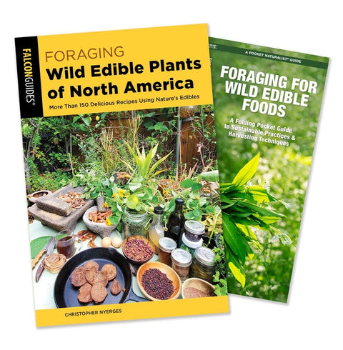 Foraging Wild Edible Plants of North America Guidebook and Folding Pocket Guide Bundle: More Than 150 Delicious Recipes Using Nature's Edibles