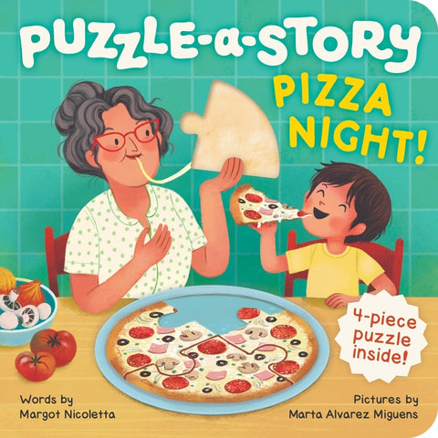 Puzzle-A-Story: Pizza Night!: A Puzzle Piece Board Book by Workman Publishing