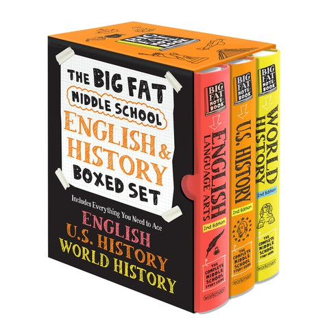 The Big Fat Middle School Ela and History 3-Book Boxed Set: Everything You Need to Ace English Language Arts, U.S. History, and World History by Workman Publishing