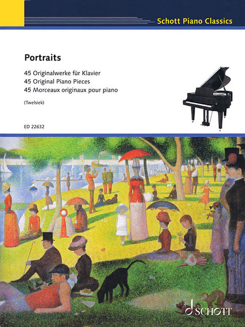 Portraits: 45 Original Piano Pieces Piano Solo by Twelsiek, Monika