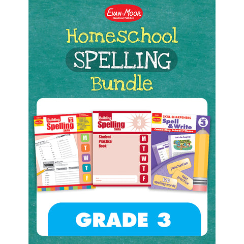 Homeschool Spelling Bundle, Grade 3 by Evan-Moor Educational Publishers