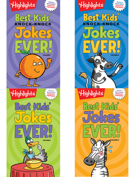 Highlights Joke Books Pack: 4-In-1 Kids Joke Book Collection, Packed with the Funniest Kid-Friendly Jokes, Silliest Cartoons and Laugh-Out-Loud Fun fo by Highlights