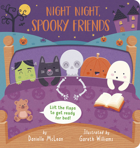 Night Night, Spooky Friends: A Lift-The-Flap Bedtime Halloween Book
