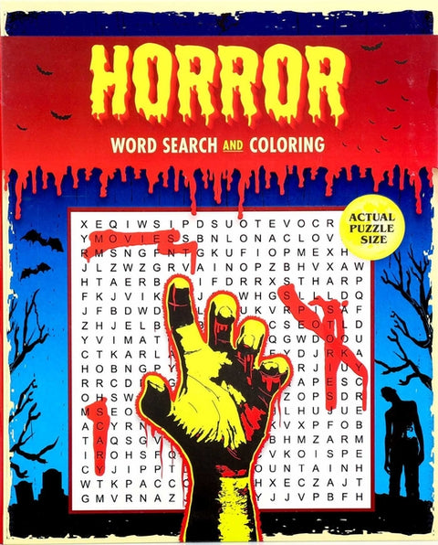 Horror Word Search and Coloring by Editors of Thunder Bay Press
