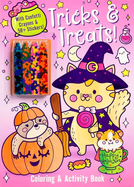 Tricks & Treats! Coloring & Activity Book with Confetti Crayons & 50+ Stickers! by Foerster, Delaney