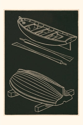 Vintage Journal Rowboats and Oars