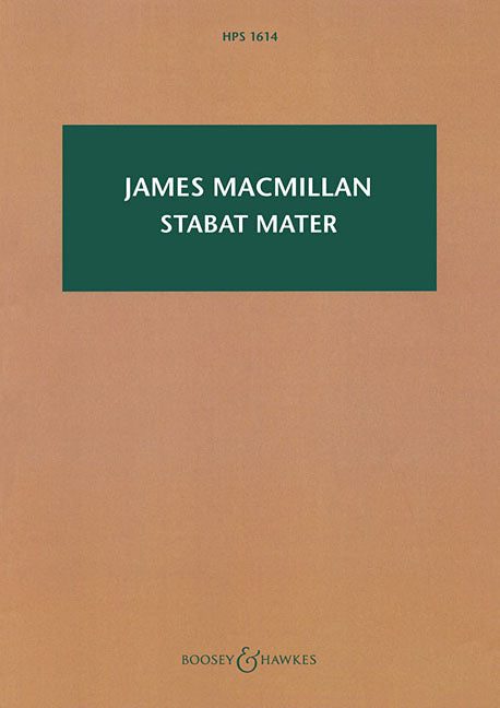 Stabat Mater: Choir and String Orchestra by MacMillan, James