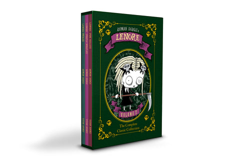 Lenore Slipcase Set (Swirlies, Purple Nurples, Pink Bellies) by Dirge, Roman