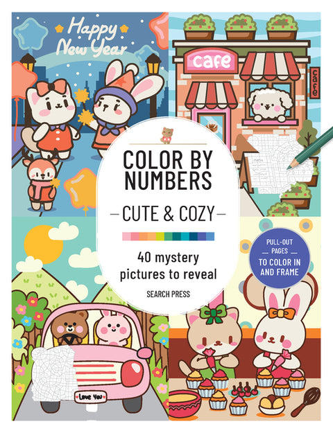 Cbn: Cute and Cozy: 40 Mystery Pictures to Reveal by Search Press
