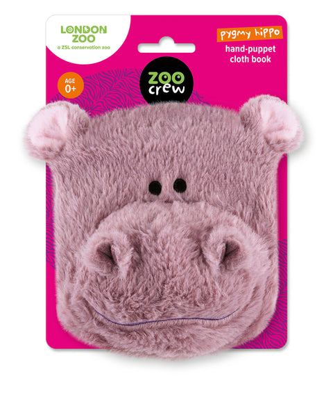 Hand-Puppet Cloth Book Pygmy Hippo