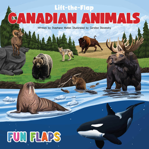 Canadian Animals Fun Flaps by Slovensky, Caroline