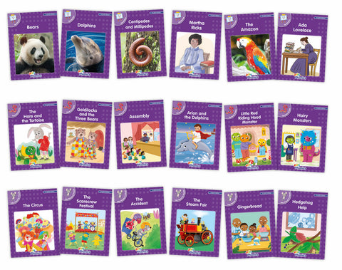 Core Purple Readers Complete Set (18 Books): In Print Letters (American English Edition)