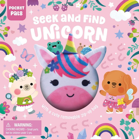 Pocket Pals: Seek and Find Unicorn: With a Cute Removable Zip-Up Bag by Igloobooks