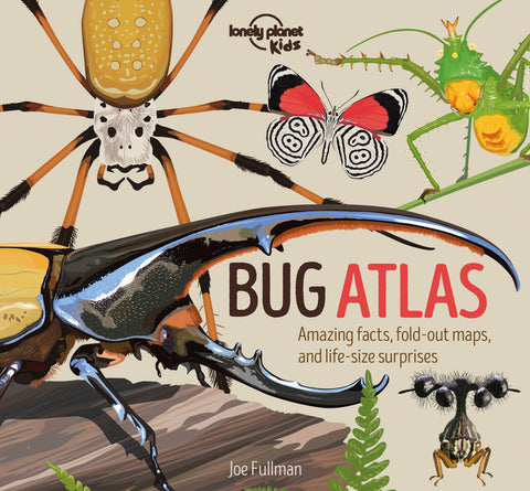 Lonely Planet Kids Bug Atlas: Amazing Facts & Fold Out Maps Meet Spiders, Butterflies, Beetles & More Packed with Beautiful Illustrations & Macro Phot