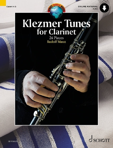 Klezmer Tunes for Clarinet by Rudolf Mauz 24 Pieces Sheet Music Collection with Online Audio Clarinet Solo with Piano Accompaniment or Clarinet Duo Je by