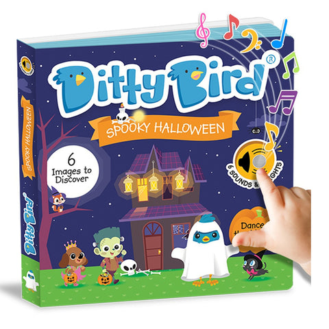 Ditty Bird Halloween Sound Book Interactive Musical for Babies and Toddlers 1- 3 Perfect Fun Gift for 1 Year Old by Ditty Bird