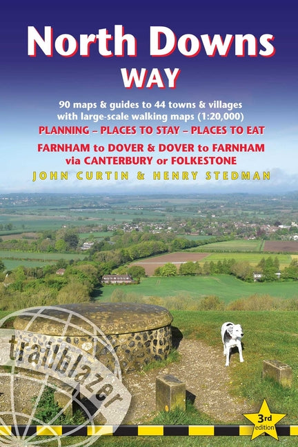 North Downs Way: British Walking Guide: Farnham-Dover-Farnham - 90 Large-Scale Walking Maps (1:20,000) & Guides to 44 Towns & Villages - Planning, Pla
