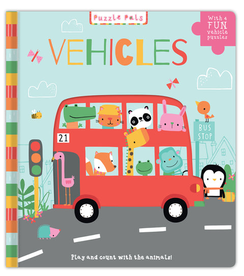 Puzzle Pals: Vehicles: Play and Count with the Animals! by Five Mile